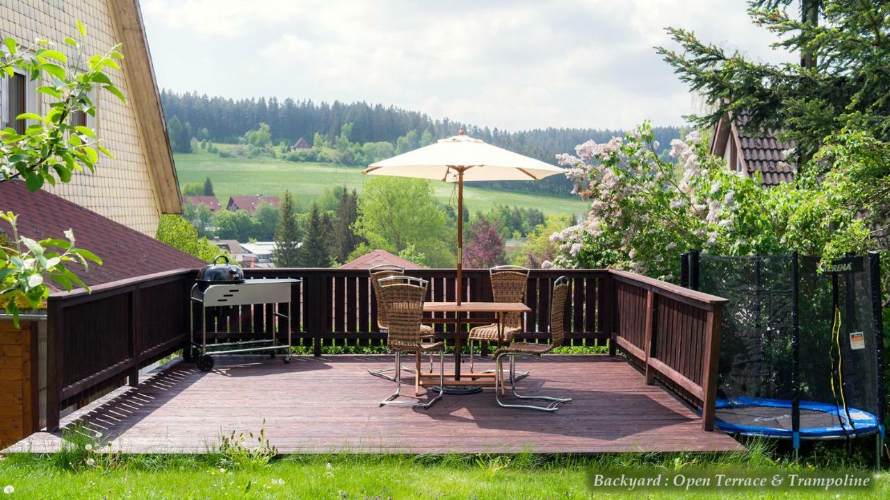 Unterkirnach Entire House In Schwarzwald With Mountain View, Private Gym,Sauna And Gardenヴィラ エクステリア 写真